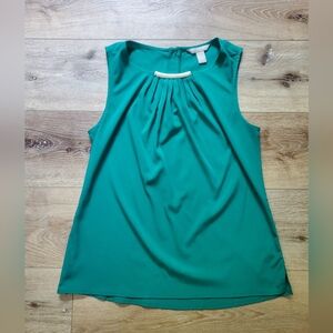 Banana Republic Teal Top with Gold Accent